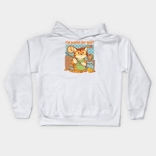 Doing My Best Cat Kids Hoodie